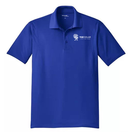 TGE Blue Performance Polo — Individual New Hire Edition